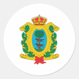 Coat of arms of Durango Mexico Official Symbol Classic Round Sticker