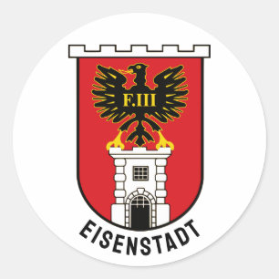 Coat of Arms of Eisenstadt - AUSTRIA Classic Round Sticker