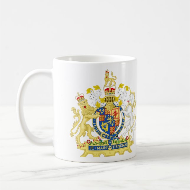 Coat Of Arms Of England Coffee Mug (Left)
