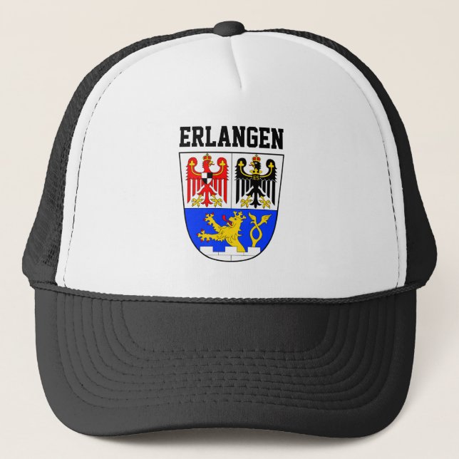 Coat of Arms of Erlangen, GERMANY Trucker Hat (Front)