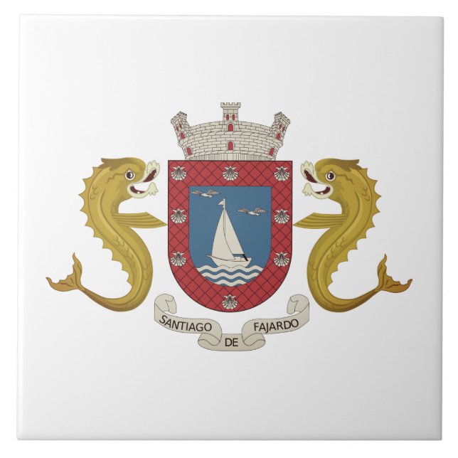 Coat of Arms of Fajardo - PUERTO RICO Tile (Front)