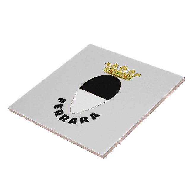 Coat of Arms of Ferrara, ITALY Tile (Side)
