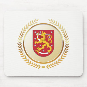 Coat of Arms of Finland Mouse Mat