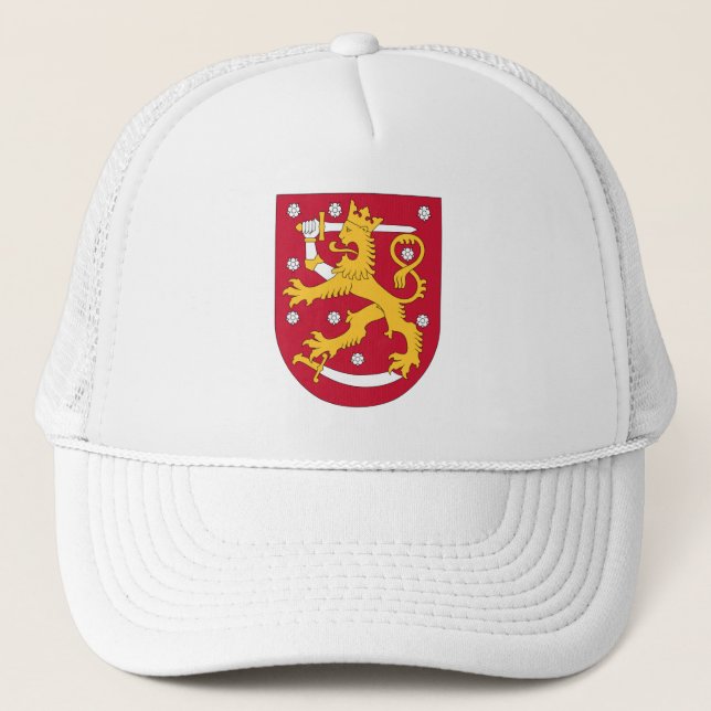 Coat of Arms of Finland Trucker Hat (Front)