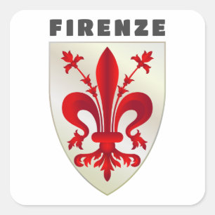 Coat of Arms of Firenze  Square Sticker