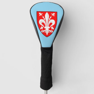 Coat of Arms of Florence Red Florentine Lily  Golf Head Cover