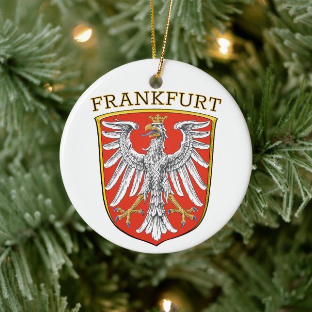 Coat of Arms of Frankfurt - GERMANY Ceramic Tree Decoration (Tree)