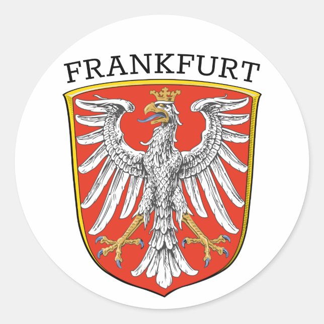 Coat of Arms of Frankfurt - GERMANY Classic Round Sticker (Front)