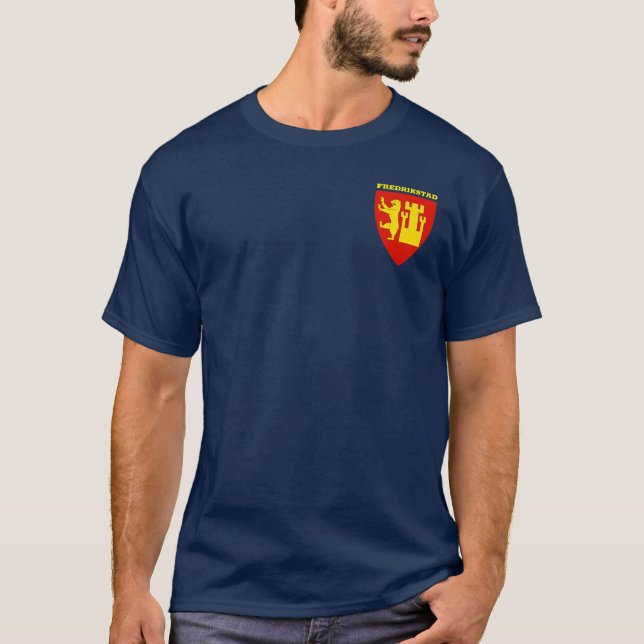 Coat of Arms of Fredrikstad, Norway T-Shirt (Front)