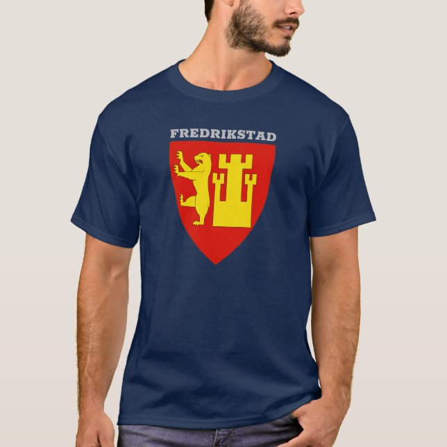 Coat of Arms of Fredrikstad, Norway T-Shirt (Front)