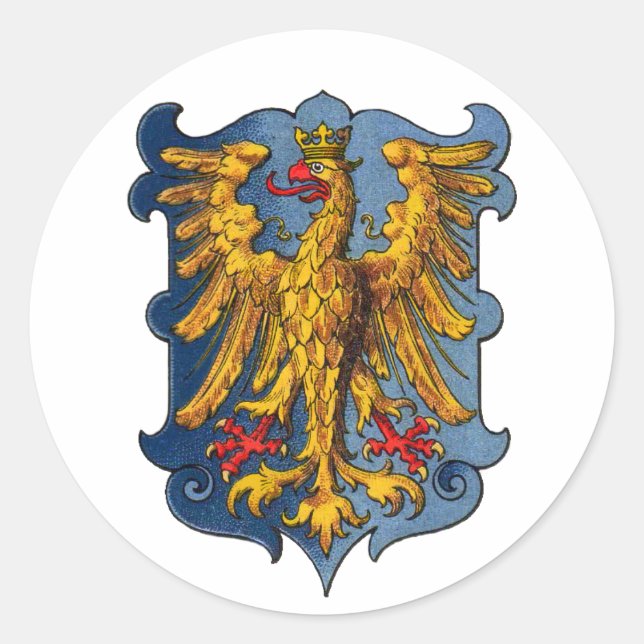 Coat of arms of Friuli Classic Round Sticker (Front)