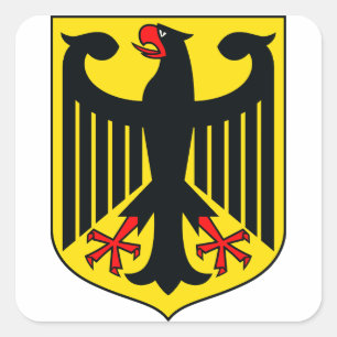 Coat of arms of Germany Square Sticker