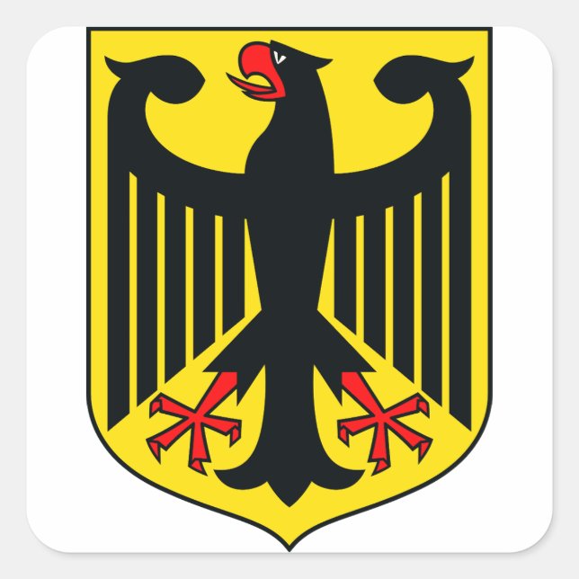 Coat of arms of Germany Square Sticker (Front)