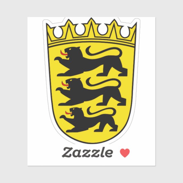 Coat of arms of Germany state Baden-Wurttemberg (Sheet)