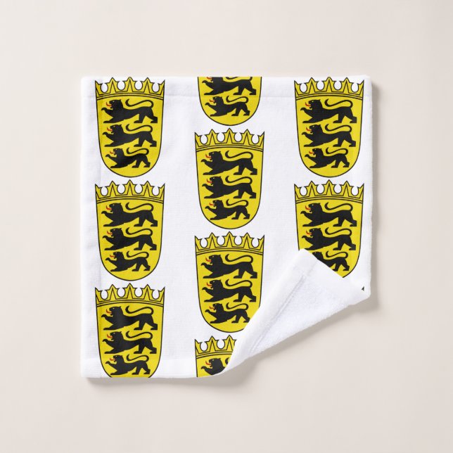 Coat of arms of Germany state Baden-Wurttemberg Bath Towel Set (Wash Cloth)