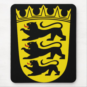 Coat of arms of Germany state Baden-Wurttemberg Mouse Mat