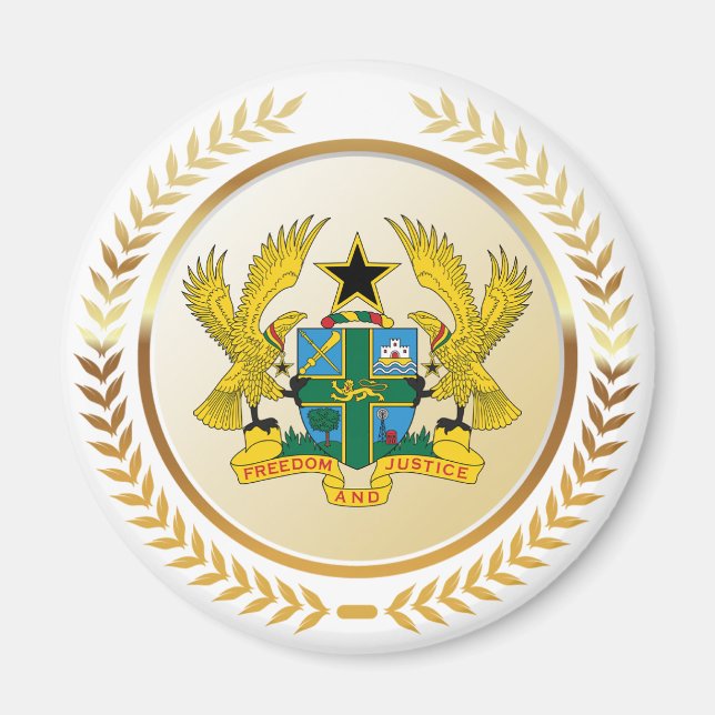 Coat of Arms of Ghana Magnet (Front)