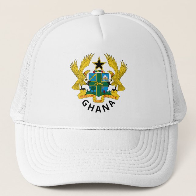 Coat of Arms of Ghana Trucker Hat (Front)