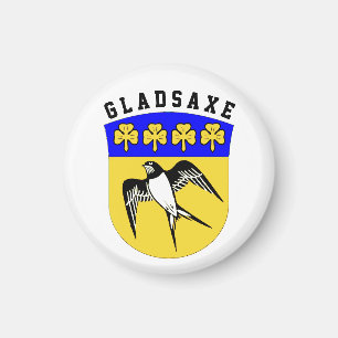 Coat of Arms of Gladsaxe, Denmark Magnet