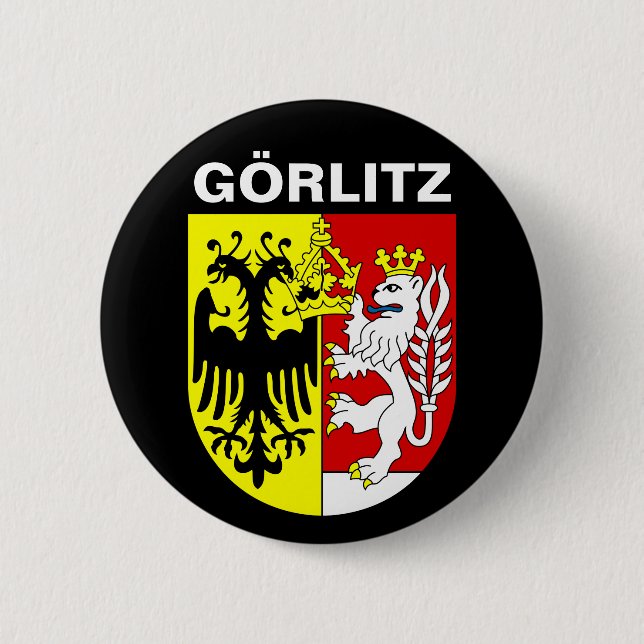 Coat of Arms of Görlitz, Germany 6 Cm Round Badge (Front)