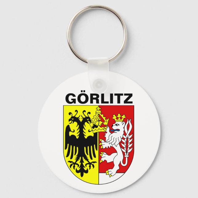 Coat of Arms of Görlitz, Germany Key Ring (Front)