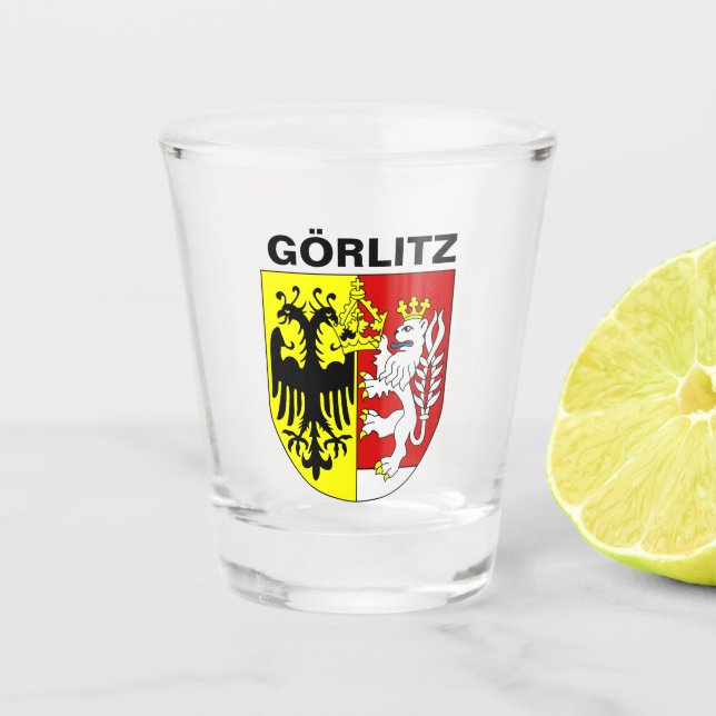 Coat of Arms of Görlitz, Germany Shot Glass (Front)
