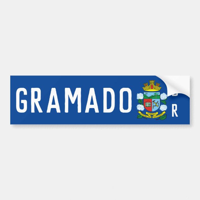 Coat of Arms of Gramado, Rio Grande do Sul (BR) Bumper Sticker (Front)