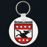 Coat of Arms of Grindelwald, Switzerland Key Ring<br><div class="desc">Coat of Arms of Grindelwald,  Switzerland.</div>