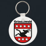 Coat of Arms of Grindelwald, Switzerland Key Ring<br><div class="desc">Coat of Arms of Grindelwald,  Switzerland.</div>