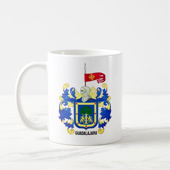 Coat of Arms of Guadalajara, Mexico Coffee Mug (Left)