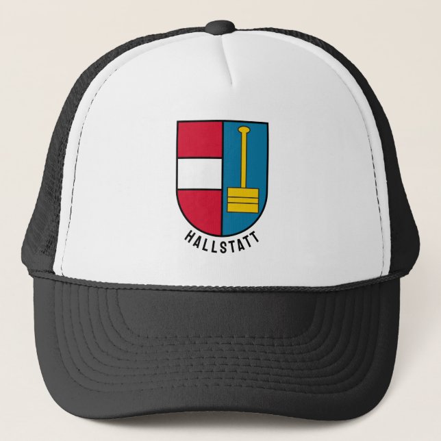 Coat of Arms of Hallstatt - AUSTRIA Trucker Hat (Front)