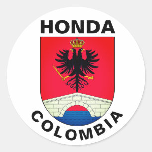 Coat of Arms of Honda (Tolima), Colombia Classic R Classic Round Sticker