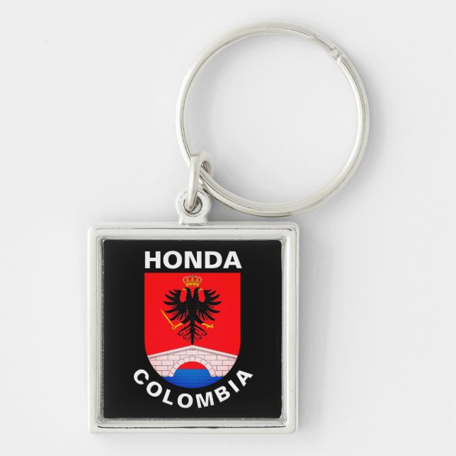 Coat of Arms of Honda (Tolima), Colombia Keychain (Front)