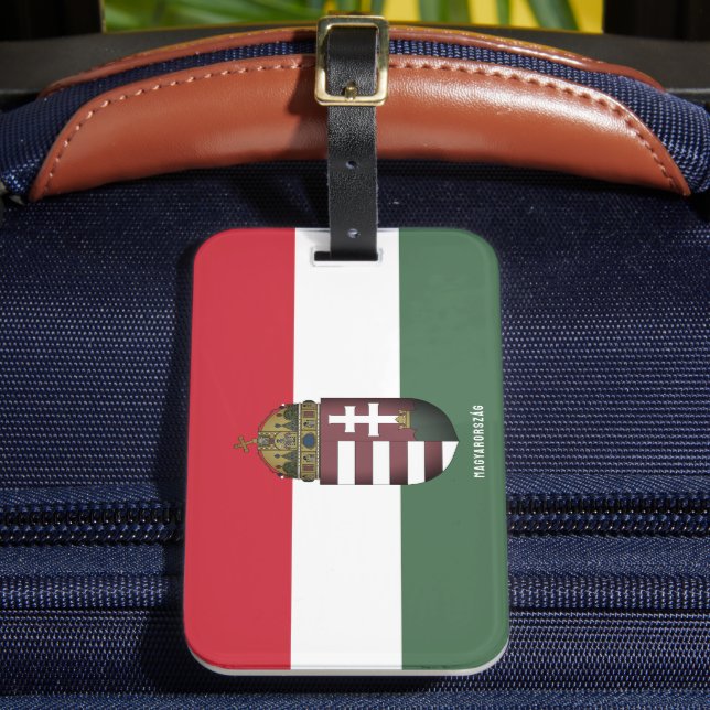 Coat of Arms of Hungary Luggage Tag (Front Insitu 2)