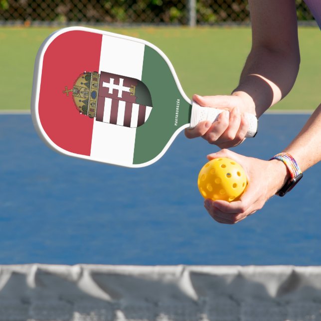 Coat of Arms of Hungary Pickleball Paddle (Insitu)