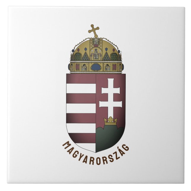 Coat of Arms of Hungary Tile (Front)
