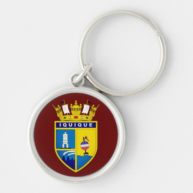 Coat of Arms of Iquique, Chile Key Ring (Front)