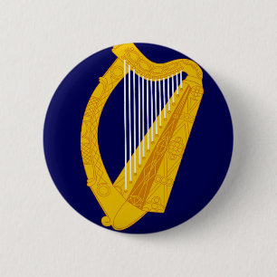 Coat of arms of Ireland 6 Cm Round Badge