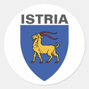 Coat of Arms of Istria Classic Round Sticker