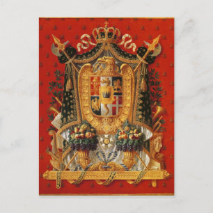 Coat of Arms of Italy, design for a tapestry Postcard