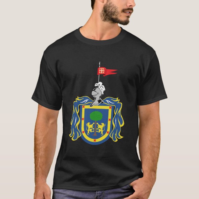 Coat of Arms of Jalisco Mexico Official Symbol T-Shirt (Front)