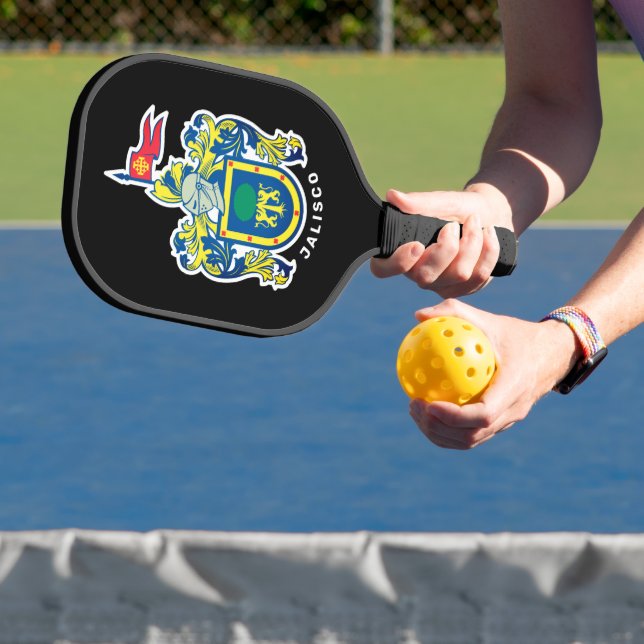 Coat of Arms of Jalisco, Mexico Pickleball Paddle (Insitu)