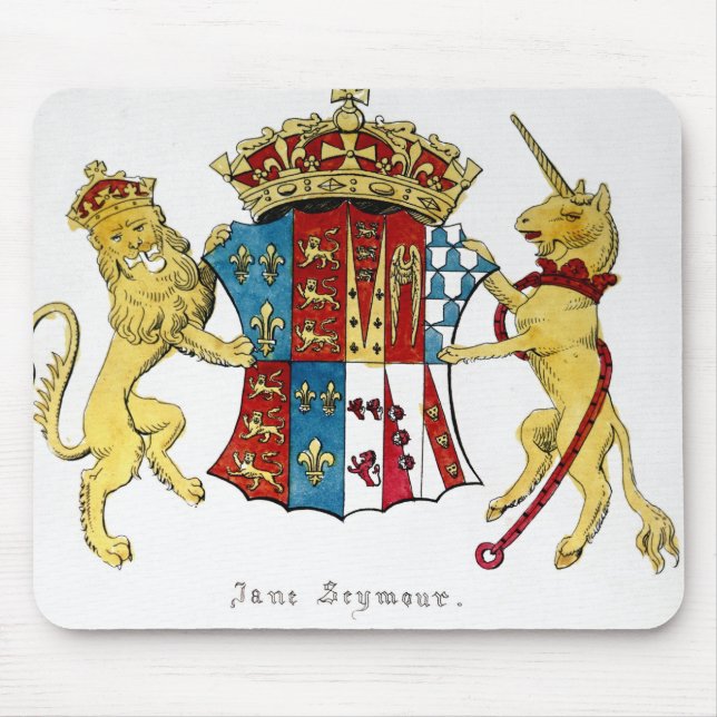 Coat of Arms of Jane Seymour Mouse Mat (Front)