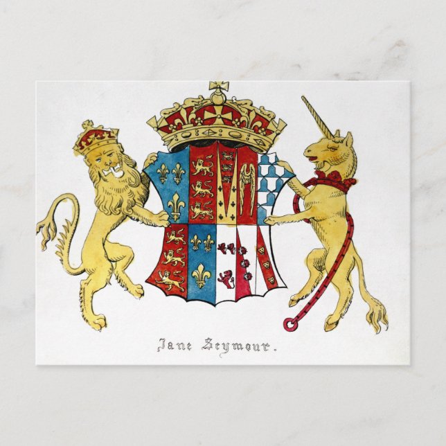 Coat of Arms of Jane Seymour Postcard (Front)