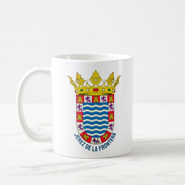 Coat of Arms of Jerez de la Frontera Coffee Mug (Left)