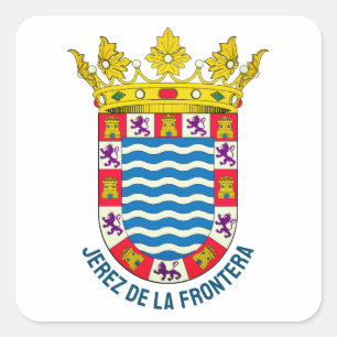 Coat of Arms of Jerez de la Frontera Square Sticker