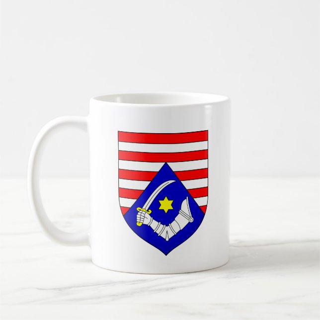 Coat of Arms of Karlovac County, Croatia Coffee Mug (Left)