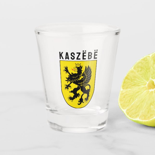 Coat of Arms of Kashubia Shot Glass (Front)