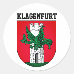 Coat of Arms of Klagenfurt - AUSTRIA Classic Round Sticker