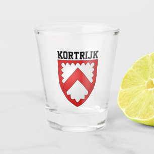 Coat of arms of Kortrijk, Belgium Shot Glass